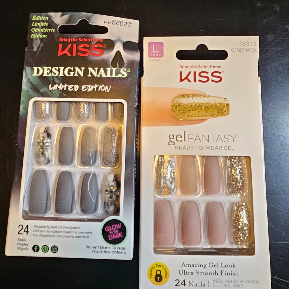 KISS Nails Press On Glue One Long Length Lot#69 NWT